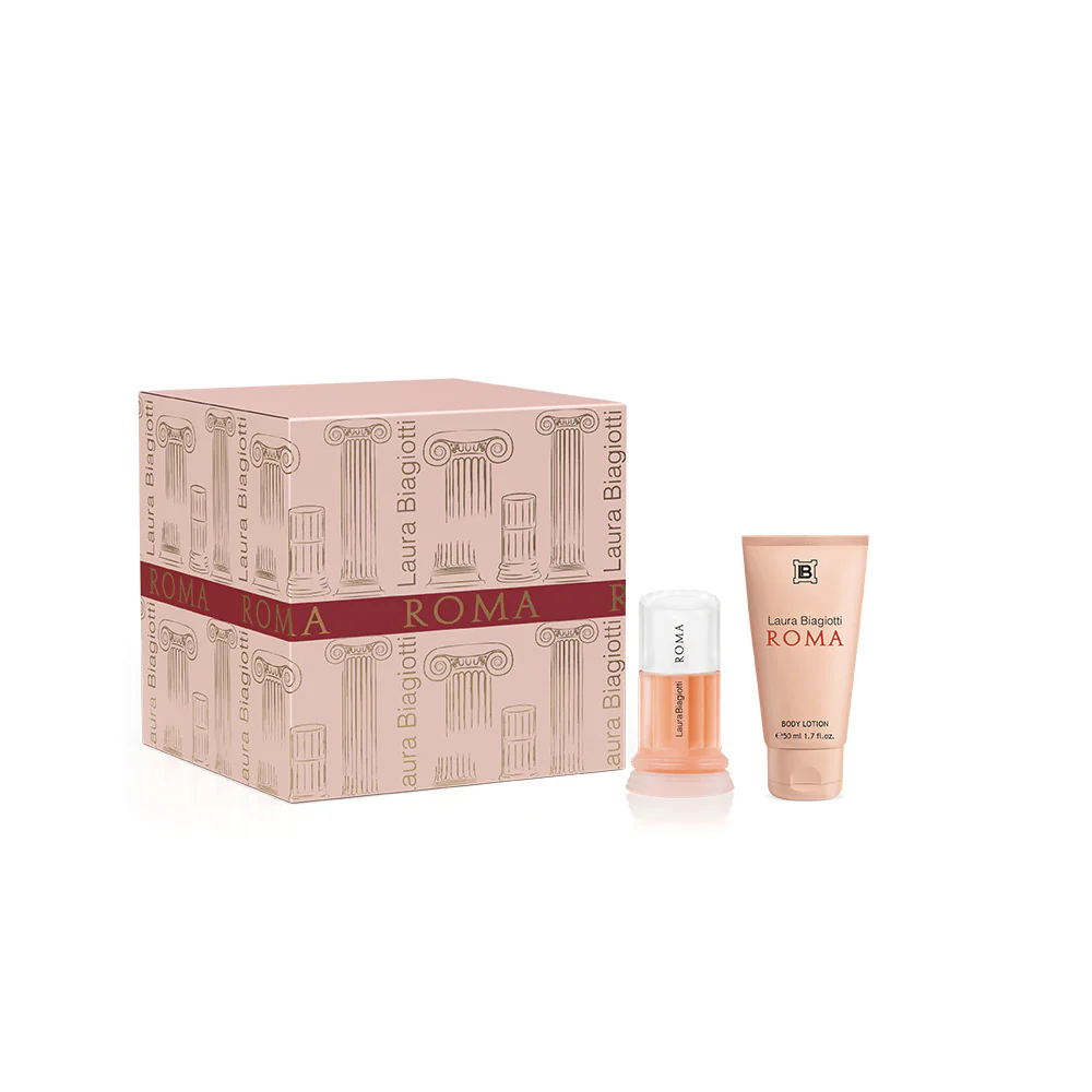 Roma Donna COFANETTO Roma Stylised Set – Eau de Toilette + Body Lotion - Cofanetto Profumo Donna, Eau de Toilette, Latte Corpo
