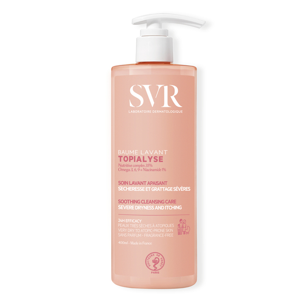 SVR TOPILAYSE Sabonete Cremoso Nutritivo 24h para Rosto e Corpo 400ml