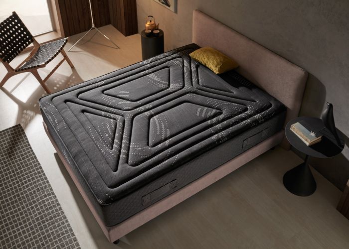 SIMPUR RELAX - Materasso da notte da donna 200x200 - Supporto rigido e regolabile - Molle insacchettate profonde e memory foam