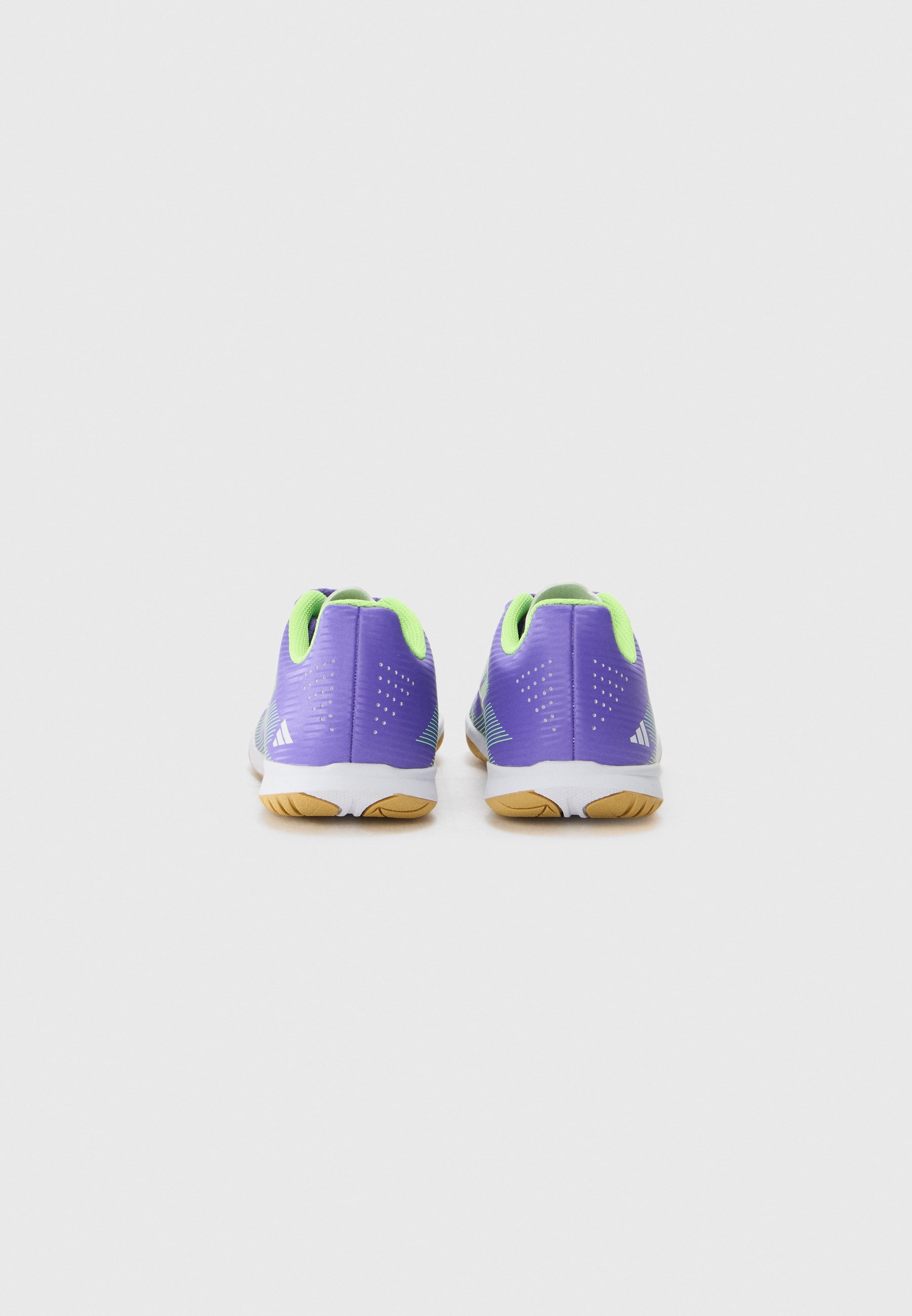 adidas Performance F50 CLUB UNISEX - Zaalvoetbalschoenen - paars/wit/helder citroengeel