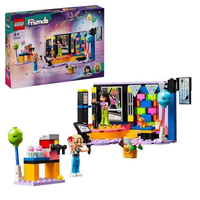 LEGO® 42610 Friends Karaoke Musical Toy con bambole e personaggi di Liann e Nova e un Gecko