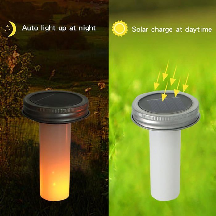 Luces solares para macetas de uso exterior | Iluminación LED para caminos, decoración LED para césped, jardín, entrada de vehículos y patio trasero.
