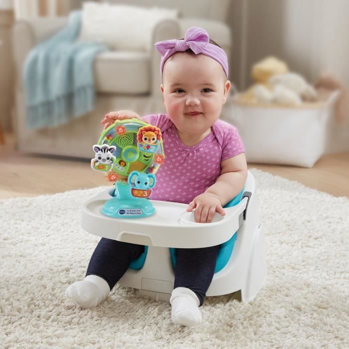 VTECH BABY - Baby Loulous' Big Wheel - Muzikaal wiel met anti-val zuignap - Groen/Multicolor