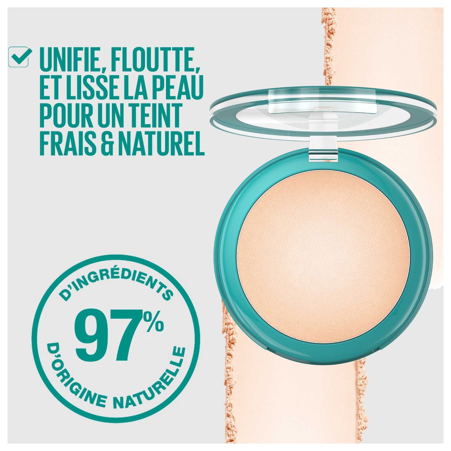 Maybelline Poudre de teint unifiante fini naturel pour peaux sensibles