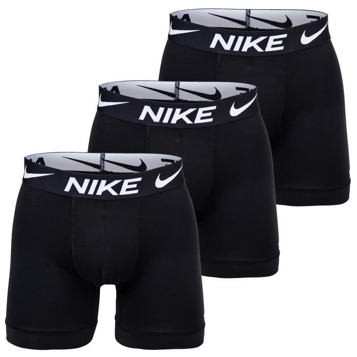 Calzoncillos bóxer Nike para hombre - Paquete de 3 - Negro - Poliéster
