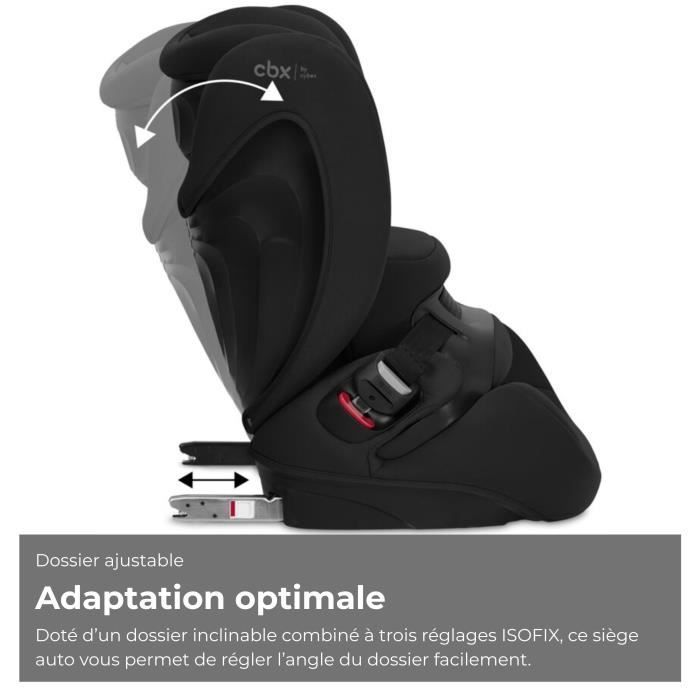 Silla de coche Cybex Pallas B i-Size CBX - 76 a 150 cm - 9 a 50 kg - 15 meses a 12 años - Negro puro