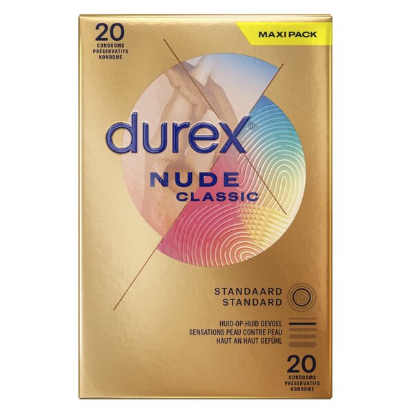 Προφυλακτικά Durex Nude<br>Ιατρική συσκευή - 20 τεμάχια