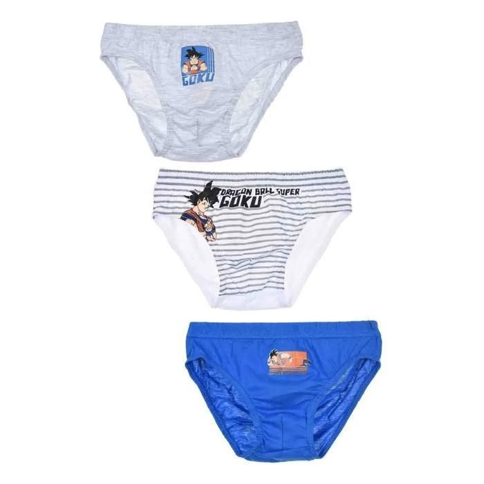 Pack de 3 calzoncillos de algodón para niño Dragon Ball Super