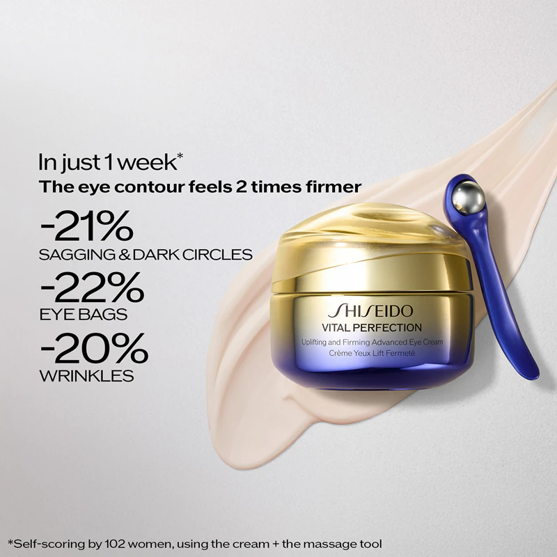 Shiseido Vital Perfection Creme Avançado para Olhos Firmador e Revigorante