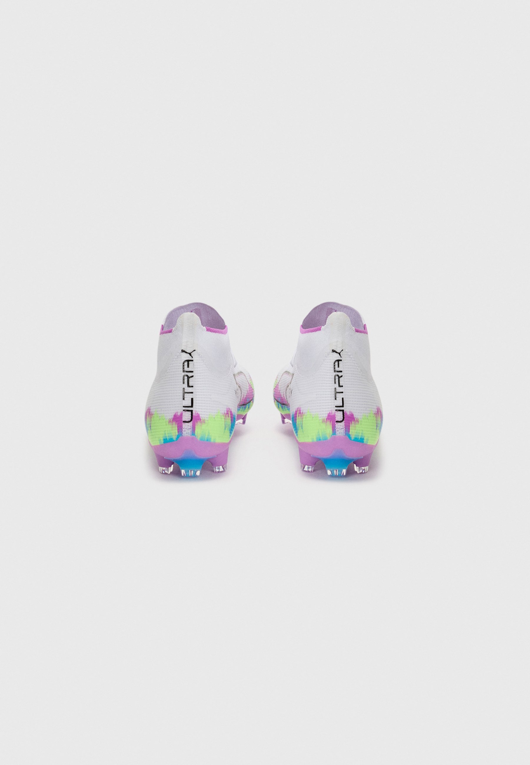 Puma ULTRA 6 MATCH FG/AG - Tekonurmikengät - valkoinen/fizzy apple/bright aqua/pure magenta
