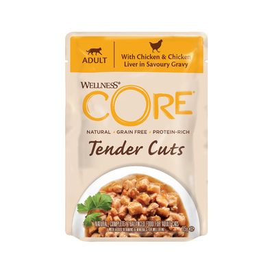 Wellness Core Tender Cuts vådfoder til voksne katte