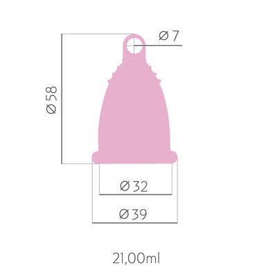 SelenaCare roza menstrualna skodelica S 1 kos 1 kos