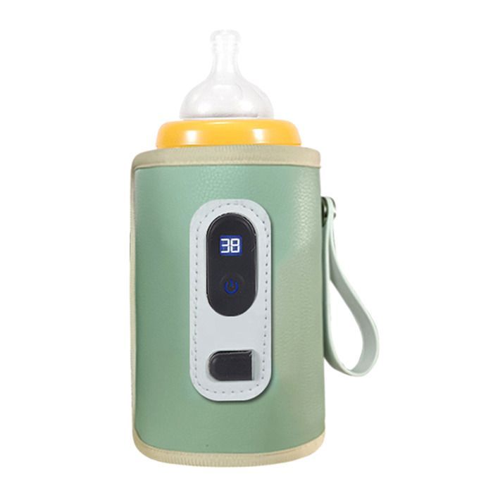Chauffe-biberon USB avec écran LCD, température réglable, chauffage précis, étanche, Portable, chauffe-lait, vert -SALALIS