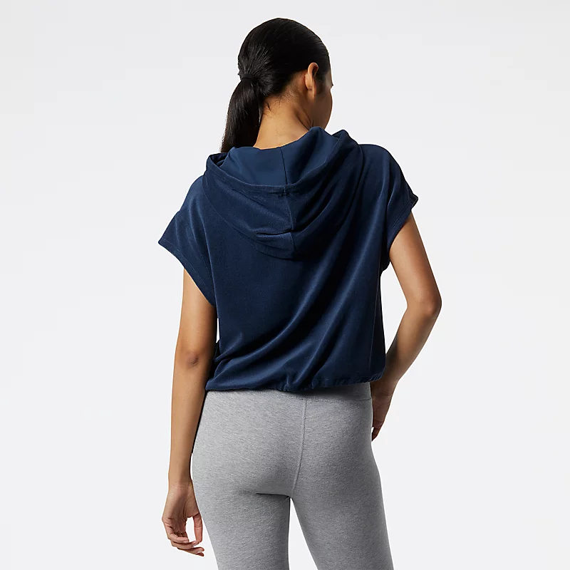 Femme NB Essentials Endless Dayz SS Hoodie in NATURAL INDIGO