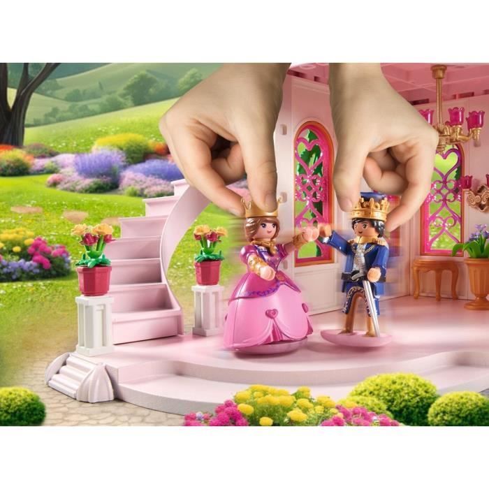 PLAYMOBIL 71845 Palais avec couple royal et 2 trônes, Les princesses magic, 421 pièces, Dès 4 ans
