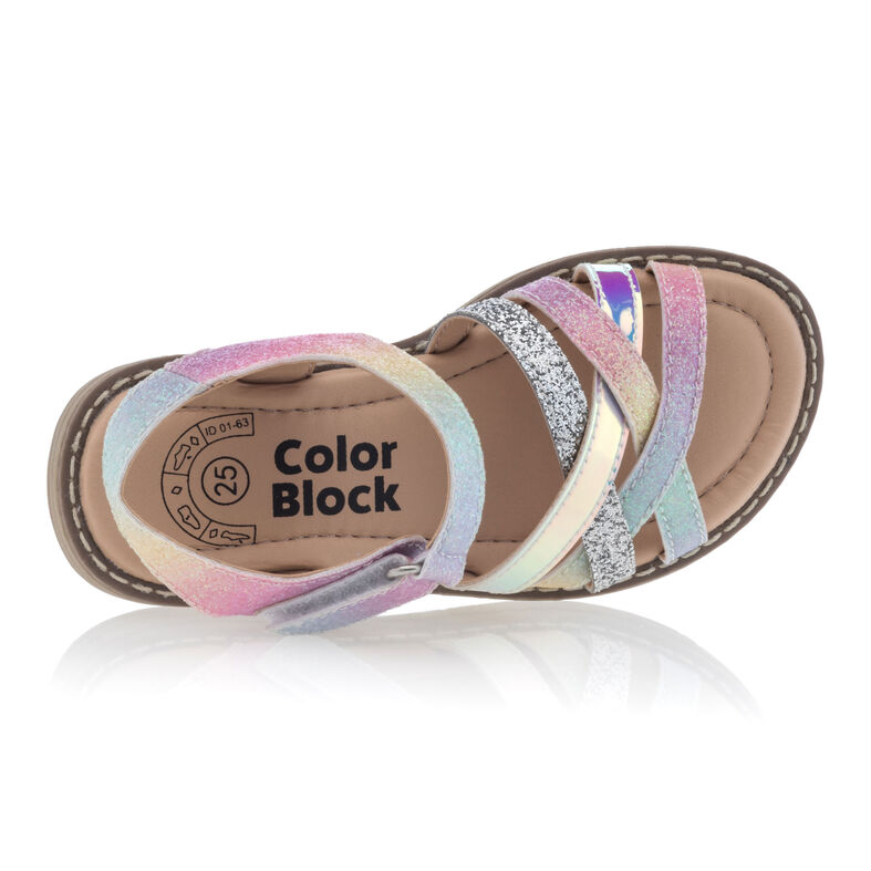 Sandale / Pantofi cu vârful deschis pentru fete, multicolore