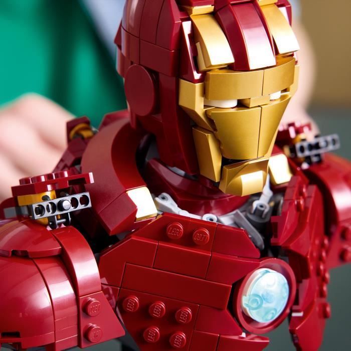 LEGO | Marvel 76327 Busto di Iron Man MK4 - Set di costruzioni per adulti - Idea regalo