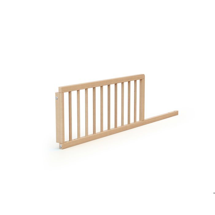 AT4 - Barrière de lit bébé en bois SEREN - 120 x 32 x 4 cm  Hêtre Verni -
