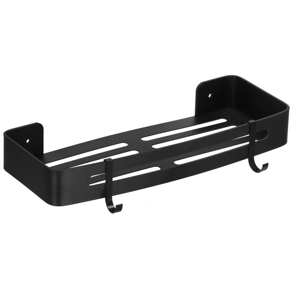 Półka łazienkowa wisząca pod prysznic 32x12 cm loft czarna