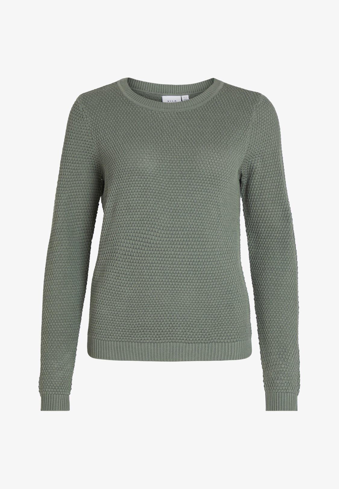 VILA VIDALO O-NECK L/S - NOOS - Sweter - wieniec laurowy