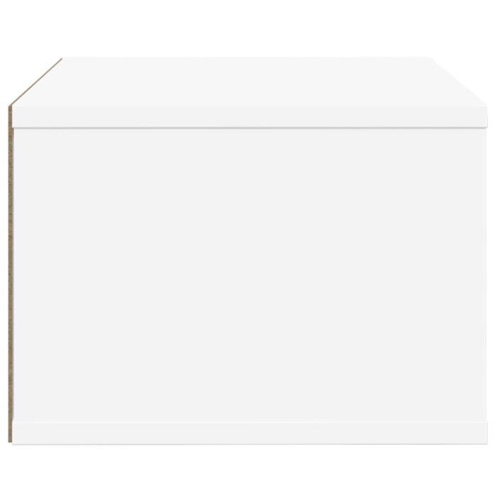 Soporte blanco para impresora de madera de ingeniería, 40x32x22,5 cm.