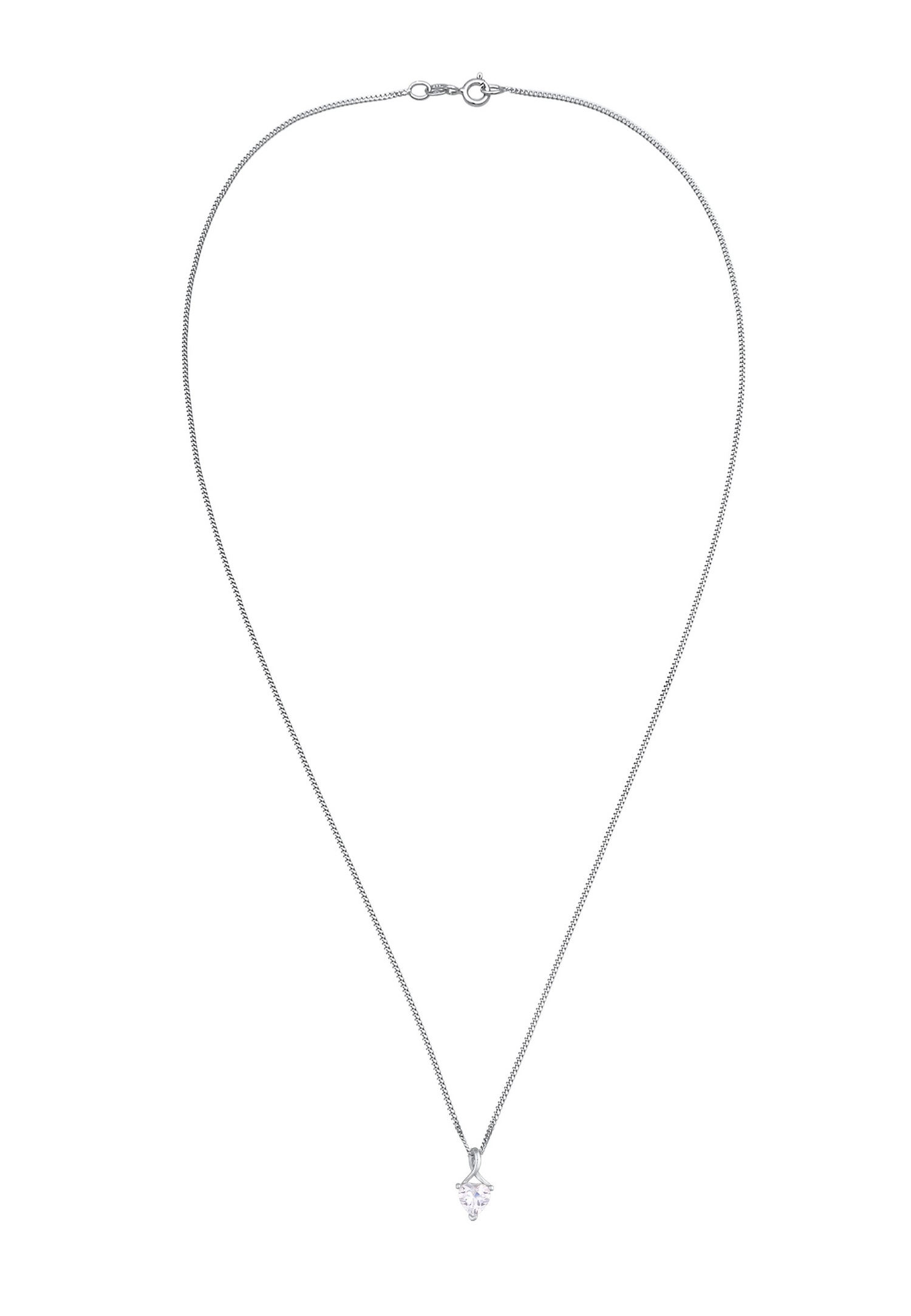 Elli Femmes Pendentif Cœur Infini ludique avec Cristal de Zirconium en Argent Sterling 925