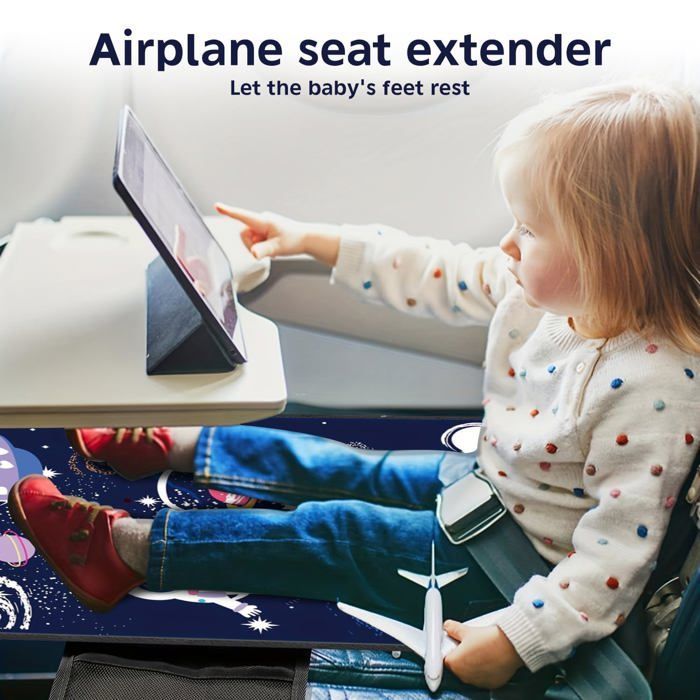 Repose-Pieds Avion Enfant Portable - Hamac pour Siège, Sécurité Supplémentaire Vol, Voyage