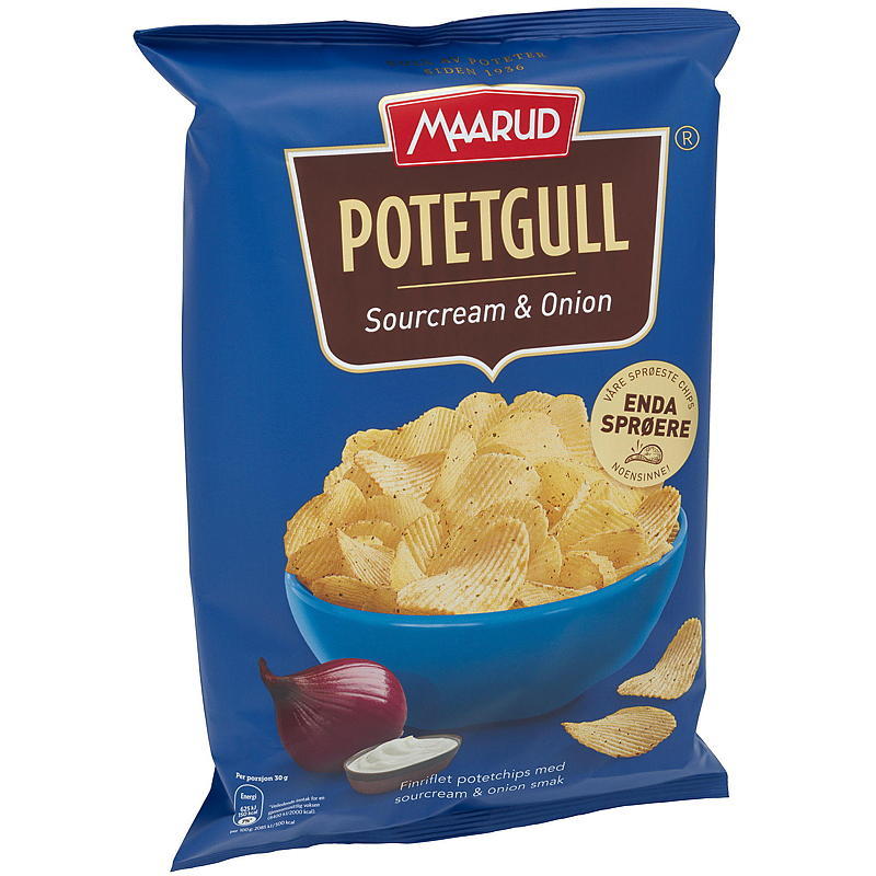 Maarud Patatine fritte 200 g Creme fraiche e cipolla Maarud