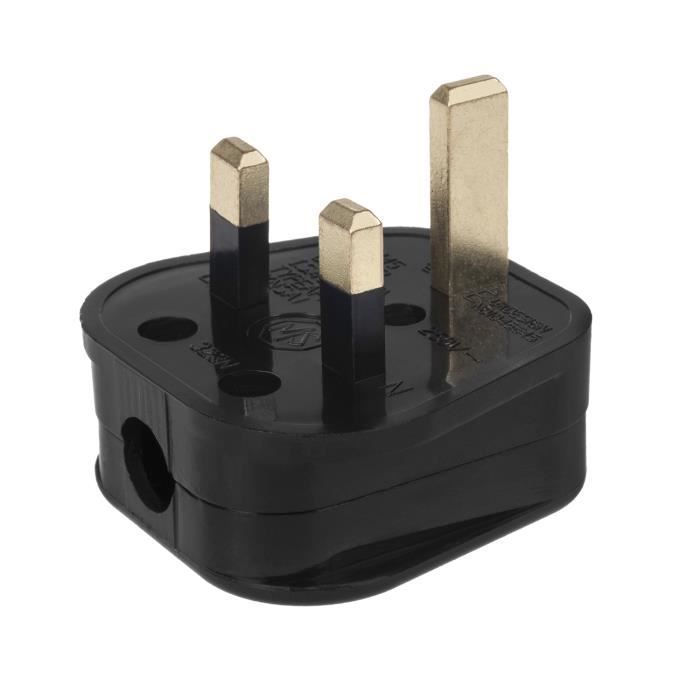 Adaptador de viaje - MACLEAN - MCE193 - Enchufe británico - Fusible de 13 A - Enchufe de 230 V