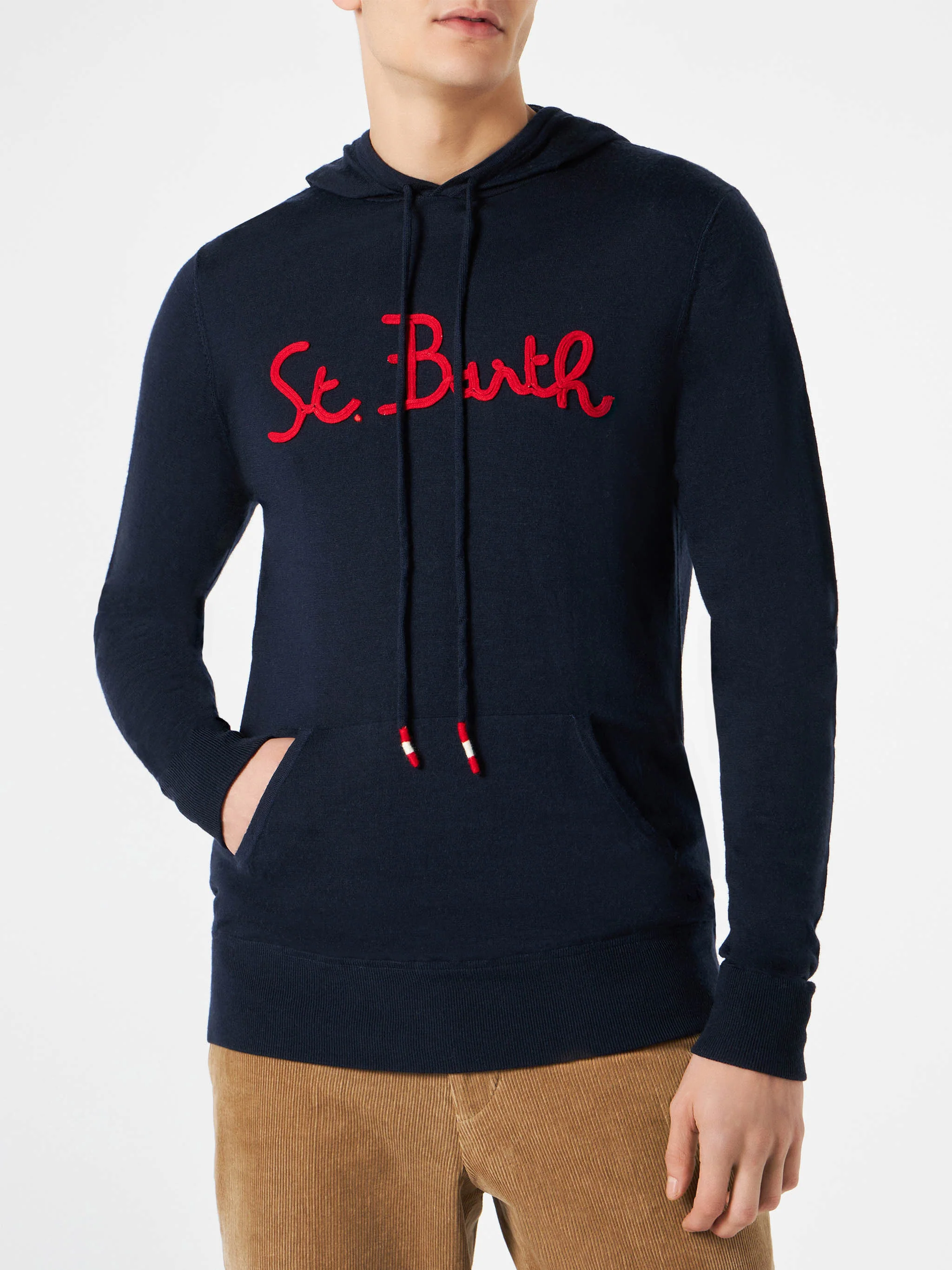 marineblauer Herren-Hoodie