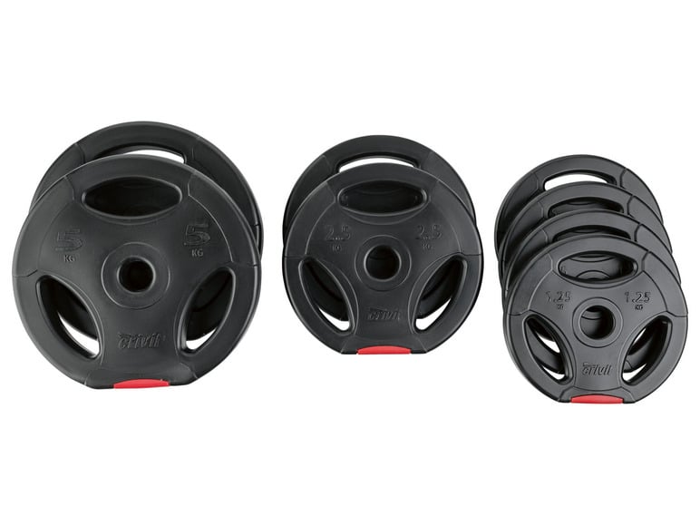 CRIVIT Gewichtenset 20 kg, 8-delig