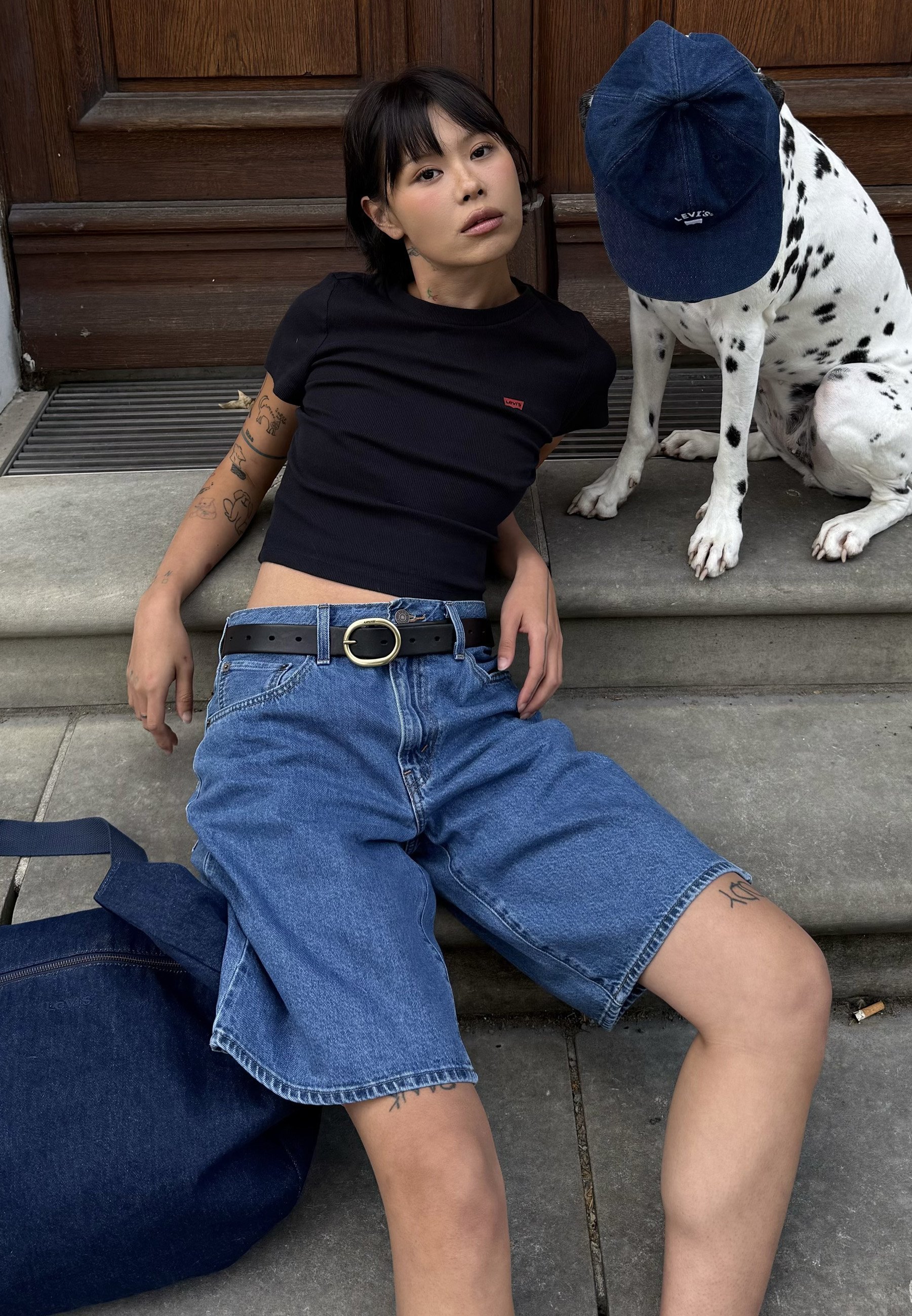 Levi's® BAGGY DAD - Denim shorts - dwaze liefde
