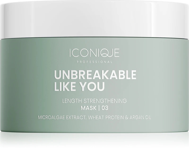 ICONIQUE Professional UNBREAKABLE LIKE YOU matu garuma nostiprināšanas maska