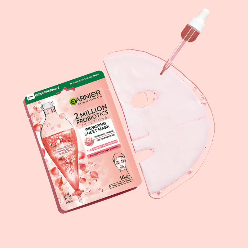 Jednorazová plátenná maska na tvár Garnier Skin Naturals Micelárna voda 3 v 1 s probiotikami