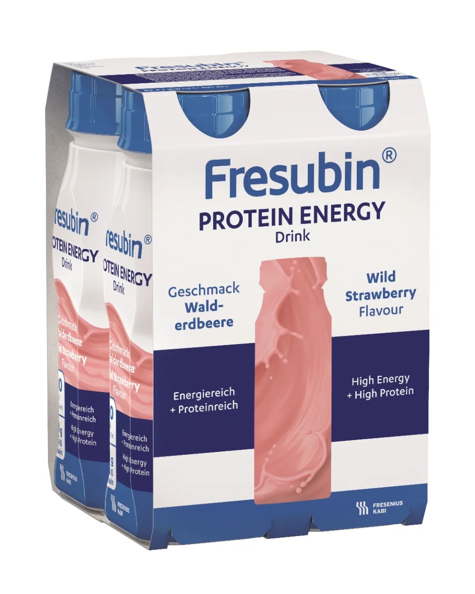 FRESUBIN Bebida energética proteica Fresubin sabor fresa 4 x 200 ml Proteínas y energía