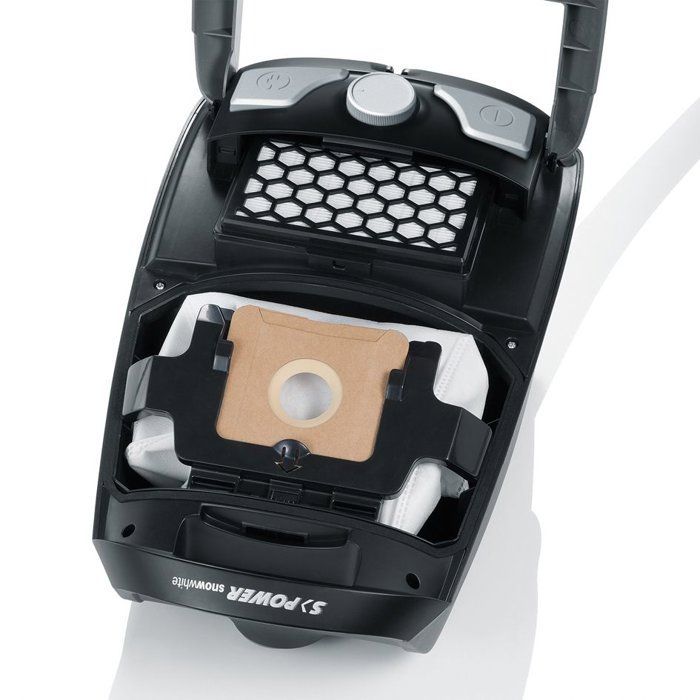 Aspirateur traineau avec sac - SEVERIN - S'Power - 750 W - 72 dB - 3 L - 72dB - Silencieux - Gris platine