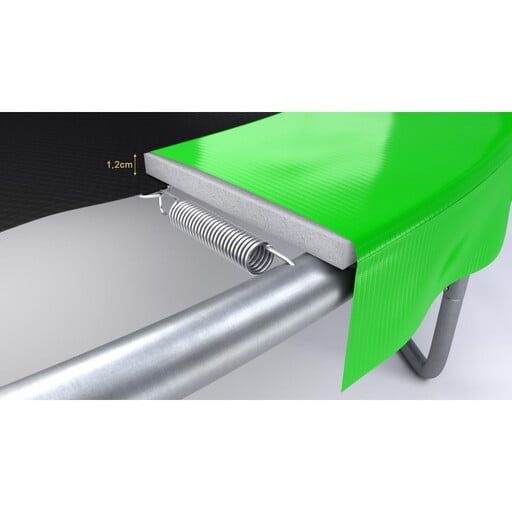  Uitschuifbaar bed 244 cm (8 ft) met binnennet, beschermend matras en ladder.