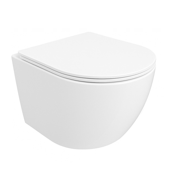 Wolnoopadająca miska wc rimless duroplast 49 cm