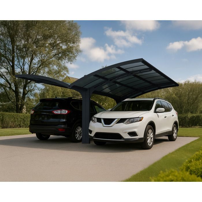 Canopia Carport Double Arizona Breeze 4,95 x 5,78 m Gris