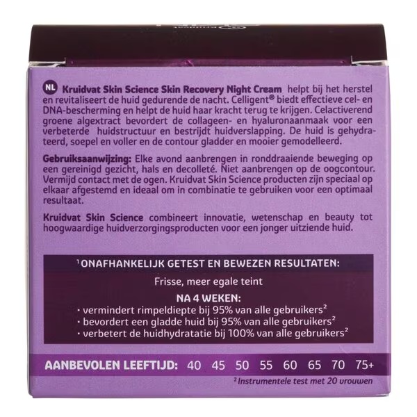Kruidvat Skin Science Skin Recovery 55+ noćna krema<br>50ml - Zrela koža