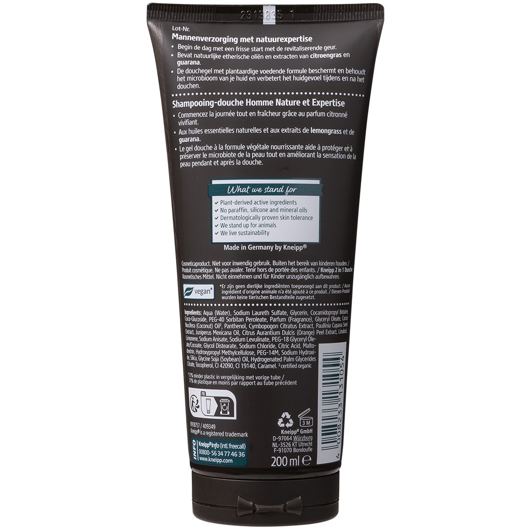 Kneipp Duschgel Kneipp MEN Shower 2-in-1 Ready To Go - 200 ml