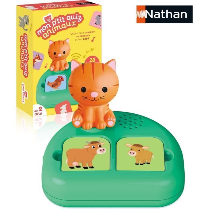 Mi pequeño cuestionario de animales - Juego educativo - NATHAN - Para mayores de 3 años