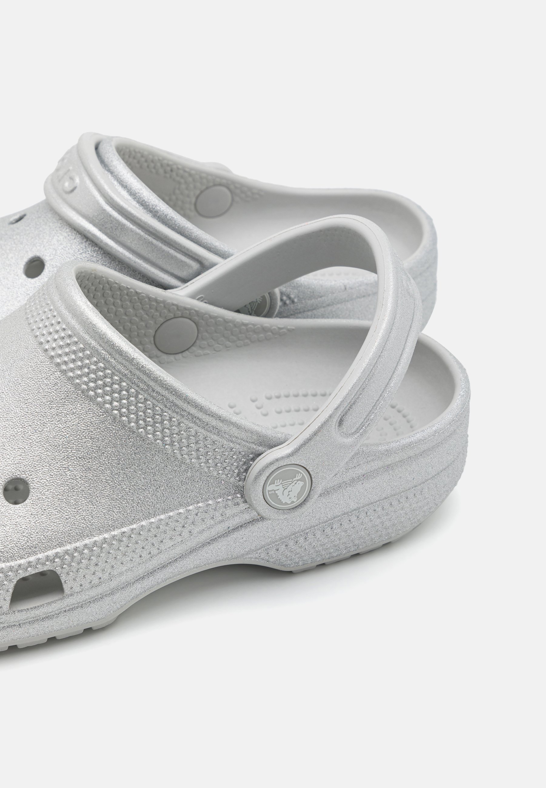 Crocs CLASSIC GLITTER - Zoccoli - argento