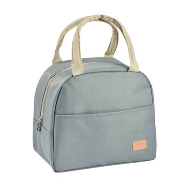 Bolsa isotérmica Béaba con asas, color verde salvia, 1 unidad.
