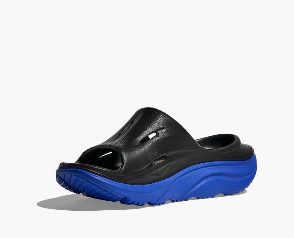 HOKA Ora Recovery Slide 3 Zwart / Ultramarijn