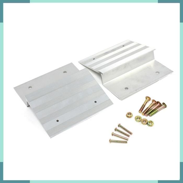 Accesorios para rampas de carga de camiones KEENSO, kits de rampas de carga de motocicletas de aleación, estuche plateado