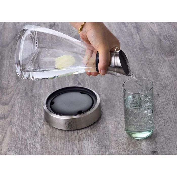 Carafe à décanter - Avec base refroidissante - Verre - Transparent - Vin et boisson - Laguiole