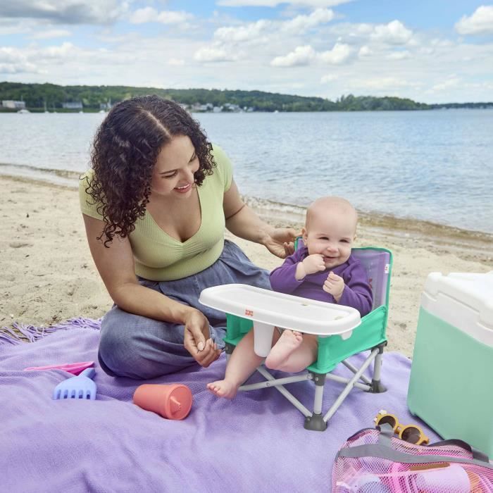DISNEY BABY - LA SIRENETTA - Seggiolino auto pieghevole, portatile, leggero e facile da pulire, borsa per il trasporto inclusa.