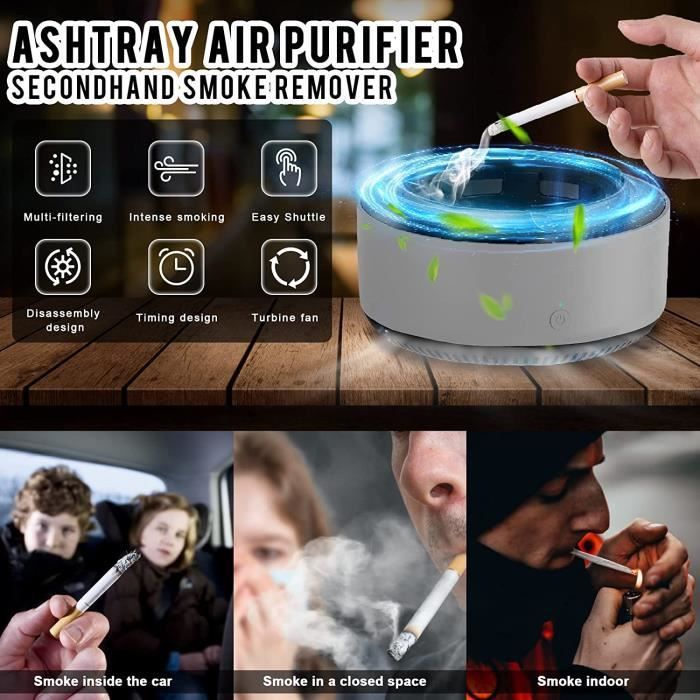 Ceniceros para purificadores de aire, ceniceros eléctricos, ceniceros multifuncionales sin humo, ceniceros electrónicos con filtro[u116]