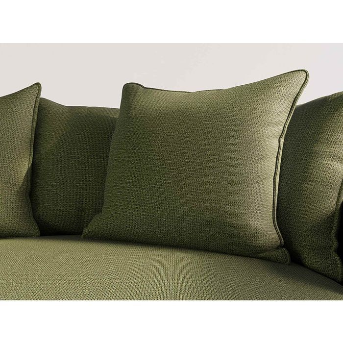 Madison - Canapé d'angle réversible 4 places en tissu texturé - Vert